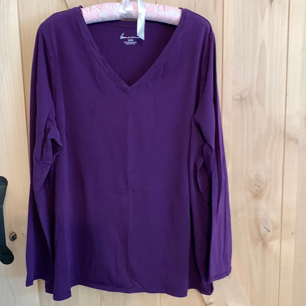 Lane Bryant Long, V-Neck Top